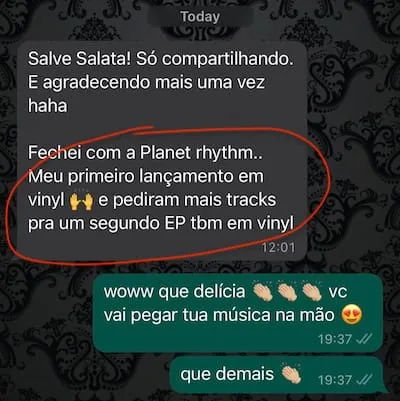 Aluno fechou com a gravadora Planet Rhythm, teve seu primeiro lançamento em vinil e já foi convidado para um segundo EP.